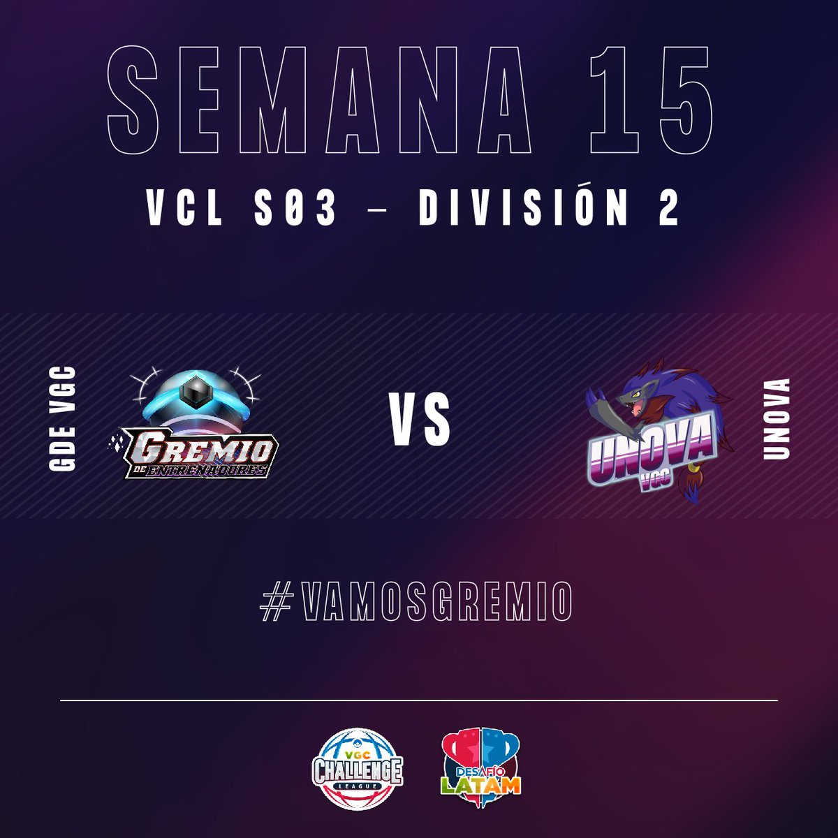 GDEVGC's tweet image. ÚLTIMA FECHA EN JUEGO 🔥
Durante estos días estaremos enfrentando a los amigos de Unova VGC con la importante misión de sumar algún punto que nos ayude a mantenernos en la VCL por otra temporada.

Esperamos cerrar la temporada de la mejor forma. 💪

Vamos Gremio! ❤️‍🔥 #GDEVGC
