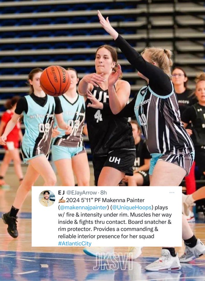 Now, this is very accurate about Makenna Painter, and the coaches are starting to call! Let's continue to WORK!

From <a href="/EJayArrow/">E J 🏀</a> 

Photo courtesy of J.K. Skye
#uniquehoopsbball