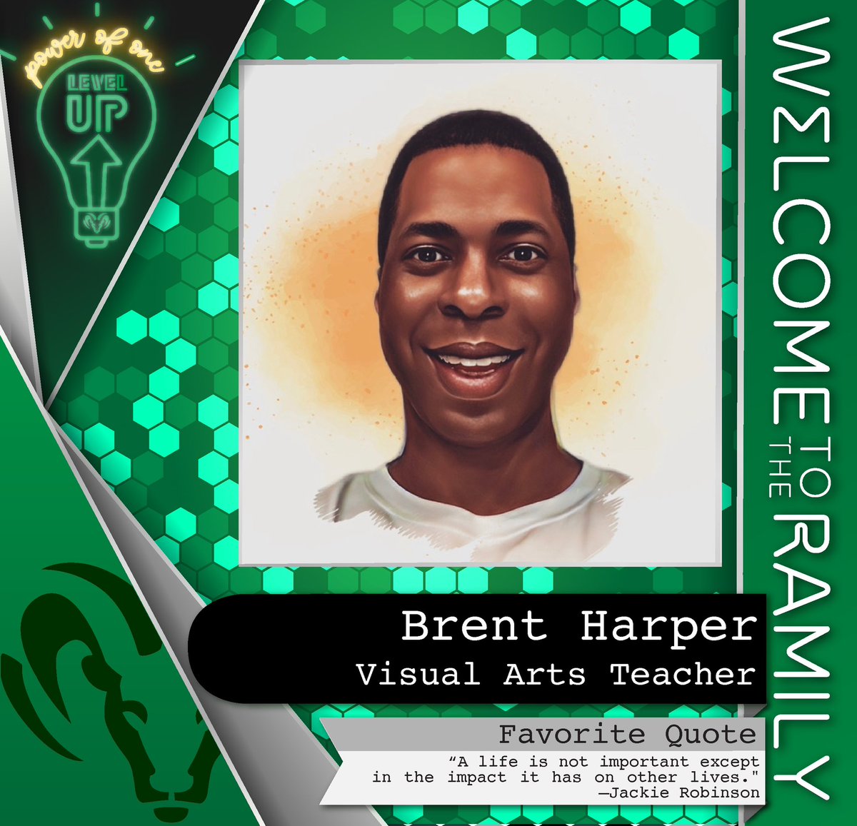 Teacher_Outlaw's tweet photo. Welcome Mr. Harper to the RAMily! #RISDWeAreOne #RamsLevelup #RamsVisualArts #risdVisualArts @bhsstem @Artk12RISD https://t.co/prQg6rubiW