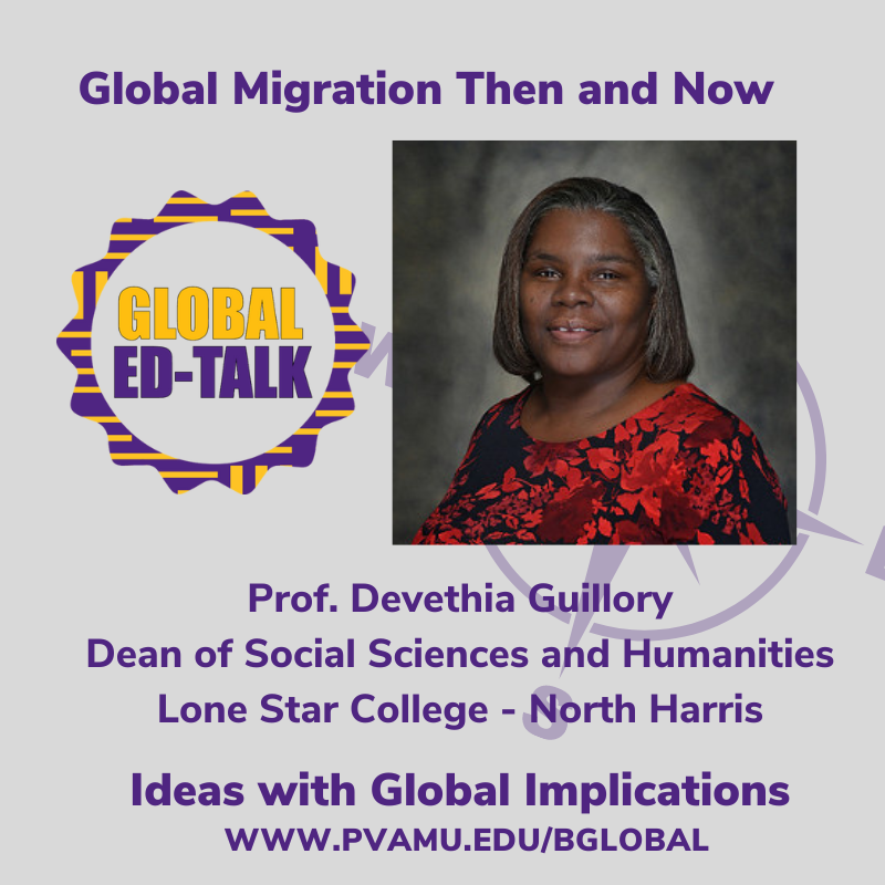 pvbglobalqep's tweet photo. Professor Devethia Guillory from Lonestar College presented on global migration to our B-GLOBAL Cohort III students.   @pvgoesglobal https://t.co/voGkxUzmva