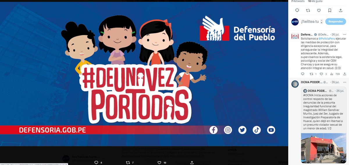 RedNoticiasNort's tweet photo. #HUARAL LA OCMA @Poder_Judicial_  inicia investigación contra juez William Sandivar por inconducta funcional #PrensaEsLaFuerzaDeTodos https://t.co/oQFPxKjeHe