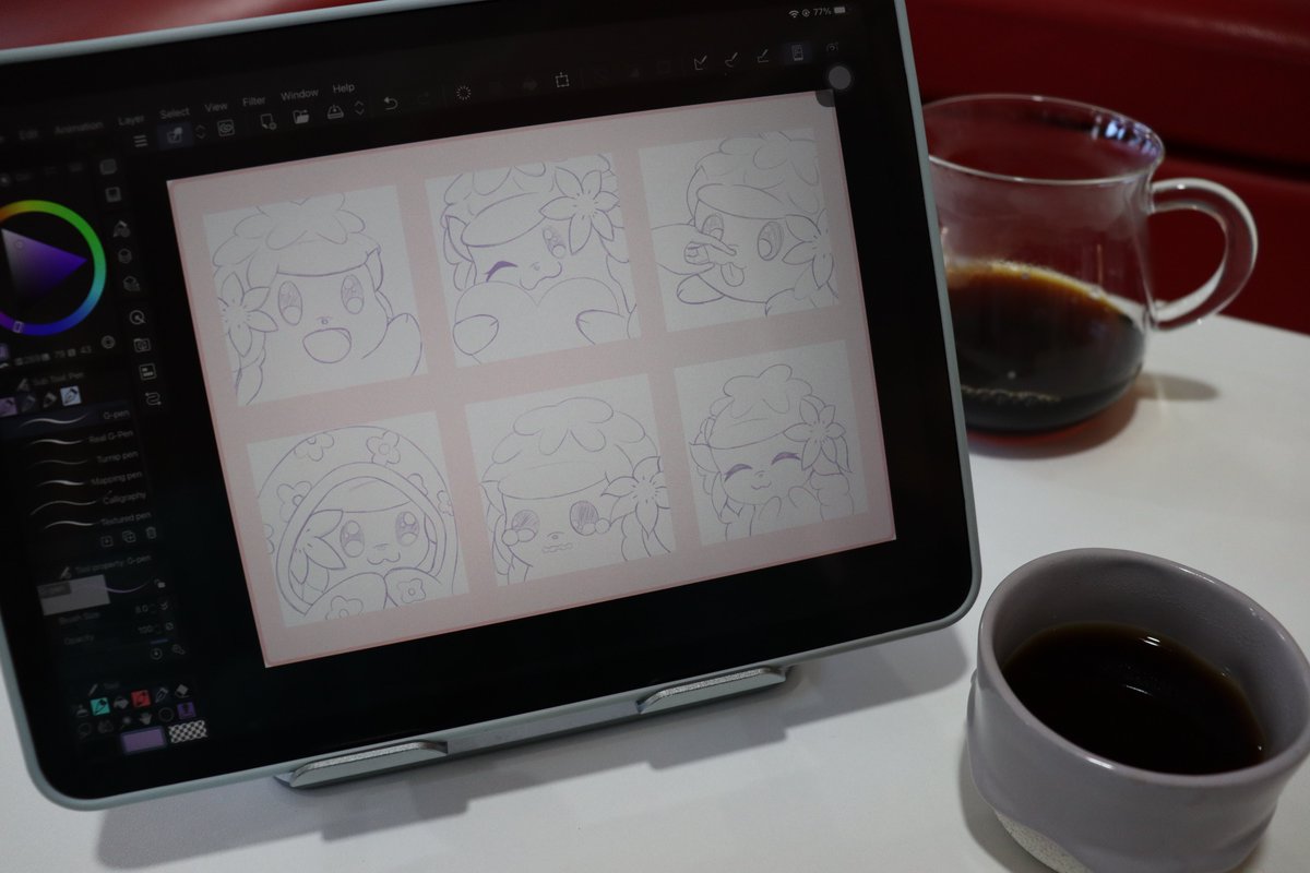 cloudiefluffs's tweet photo. Working on coffee and cute lil Shaymin emotes😊 https://t.co/qHtN4ugXiy