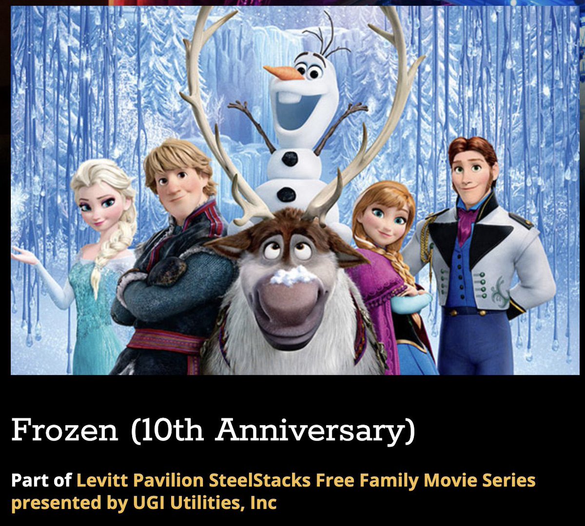 Bring your blankets and lawn chairs! Dr. Leeson and I are looking forward to meeting a lot of #BASDcommunity families at this outdoor showing of Frozen at <a href="/LevittStacks/">Levitt SteelStacks</a> on Wednesday, August 2 at 6:30 PM. Stop by and say hello. <a href="/BethlehemAreaSD/">BASD</a> @Artsquest <a href="/Leesonscience/">Dr. Maureen Leeson</a>