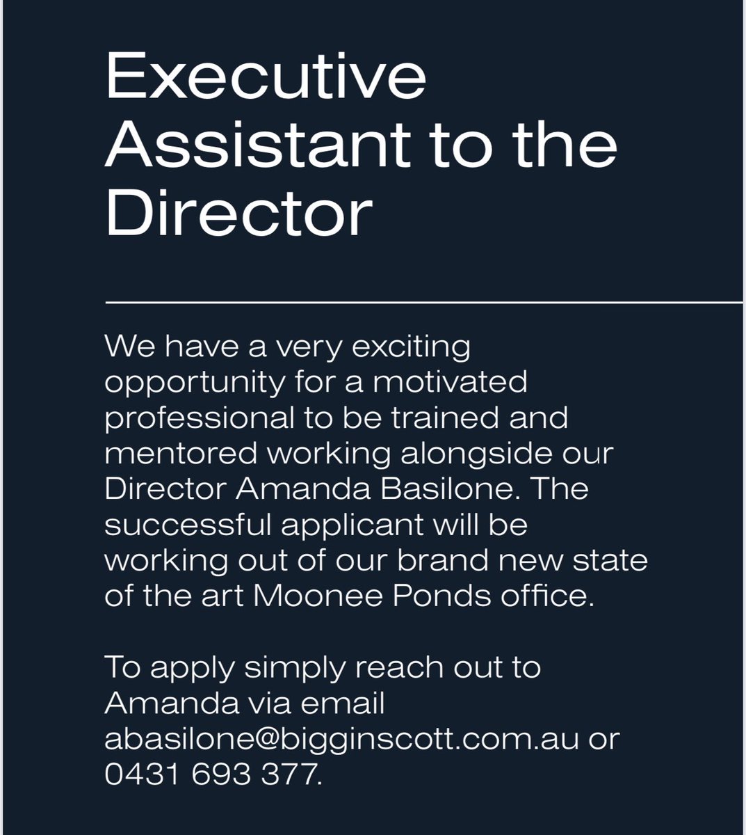 biggin_scott's tweet photo. Due to growth within our company we have a very exciting and unique opportunity to work alongside our Director Amanda Basilone who is known as one of the most successful female agents in the North West!
Apply today!
#nowhiring #femaleagent #mooneeponds #realestateagent https://t.co/CO1TxxuEkV