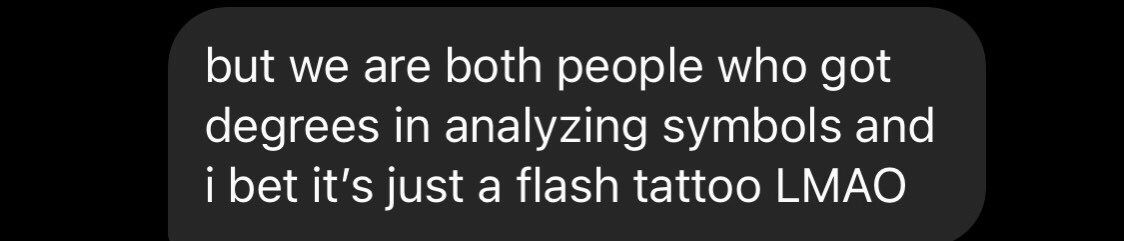 I love (over)analyzing media in the group chat 🥰