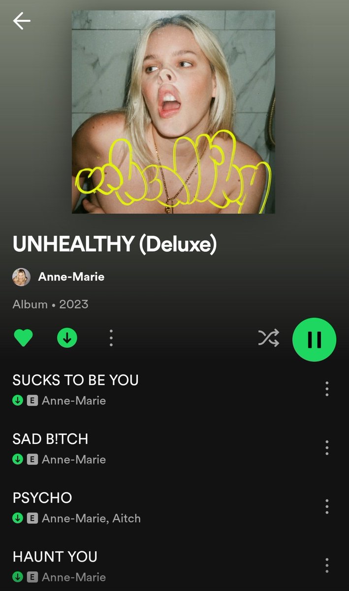 defendingdaniel's tweet photo. ALBUM OF THE YEAR is here! I'm totally speechless. So many crazy songs that are so much fun to listen to & on the other hand songs u sang ur whole heart out. u are so underrated. I hope with this album more people see your artistic talent! @AnneMarie #UNHEALTHY #ninjaforever https://t.co/h6euus2ejY