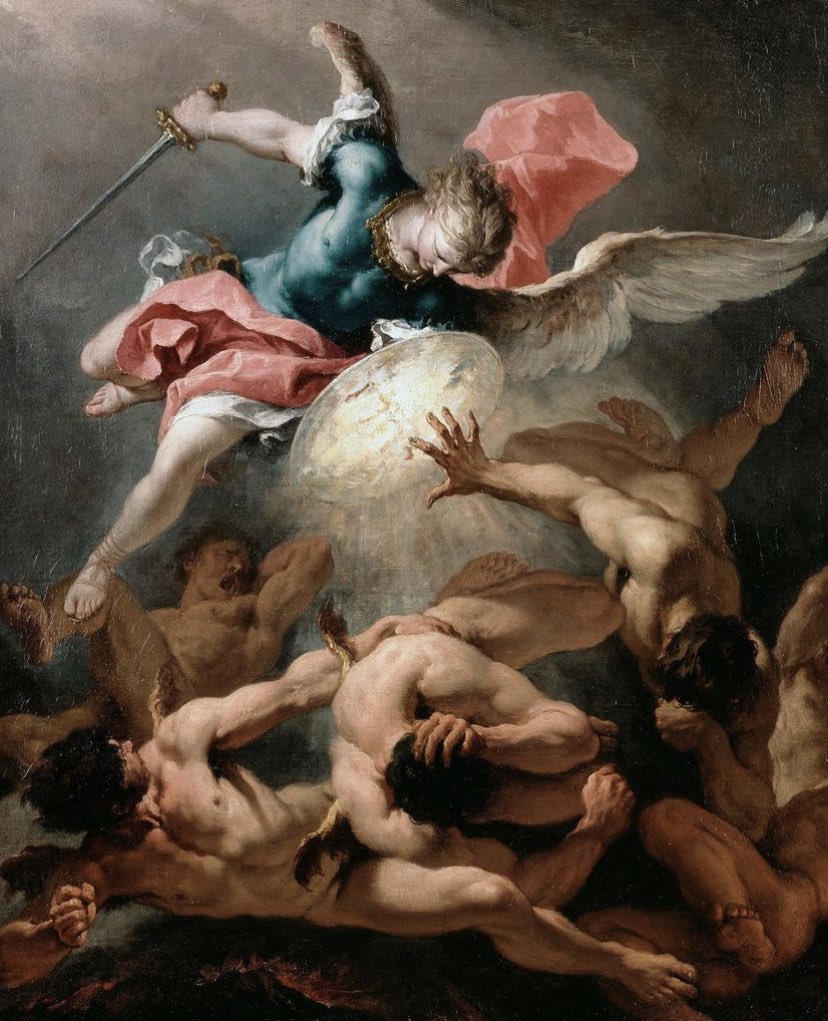 AcademiaAesthe1's tweet photo. The Fall of the Rebel Angels, c.1720
Sebastiano Ricci (1659-1734) https://t.co/CGzVToJVth