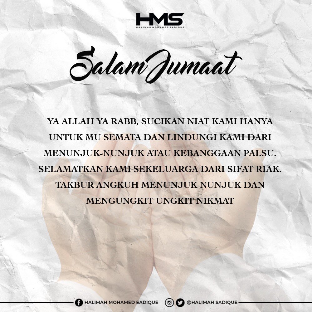 Salam Jumaat
28 Julai 2023 | 10 Muharram 1445H