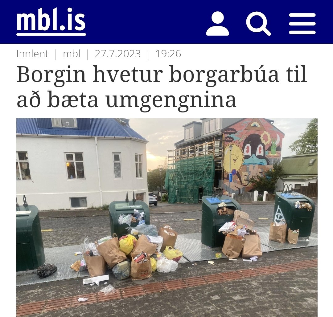 Niðurstöður starfshóps, júní 2024.. "Sorphirða taki mið af magni sorps."