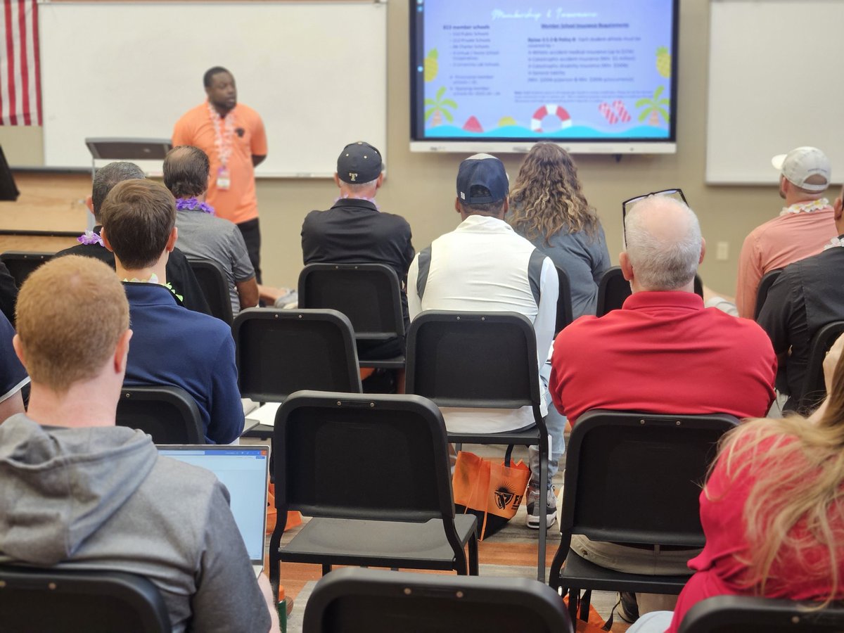 A great day at <a href="/broncosdhs/">Davenport High School</a> conducting the last FHSAA Compliance Seminar for this summer! Thank you Davenport High, Mel Gables and Polk County Public Schools for being outstanding host!