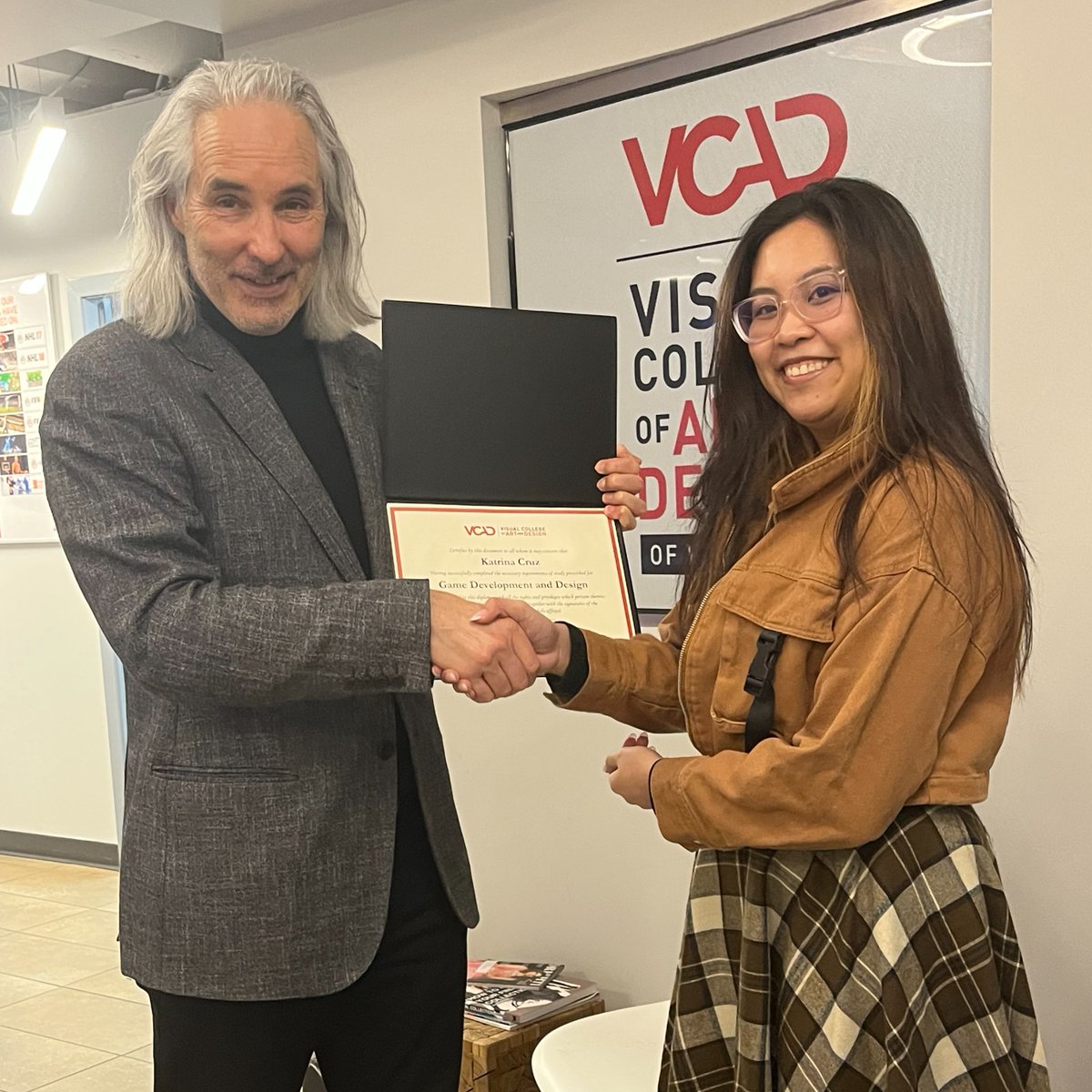 VCAD's tweet image. Congrats to Katrina C. on receiving your Game Development and Design diploma at our Vancouver campus!

#yvr #vcadvibes #vcadgrad #happygrad #myvcad #vancouverbc #gamedesigngrad #gamedesigner