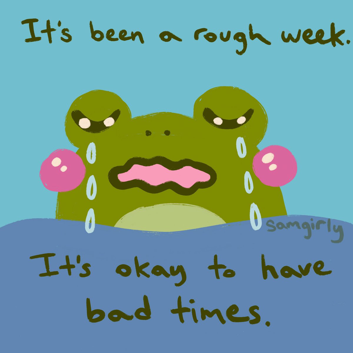 I’ve been feeling down lately but we’ll power through it by being gentle with ourselves and taking baby steps!