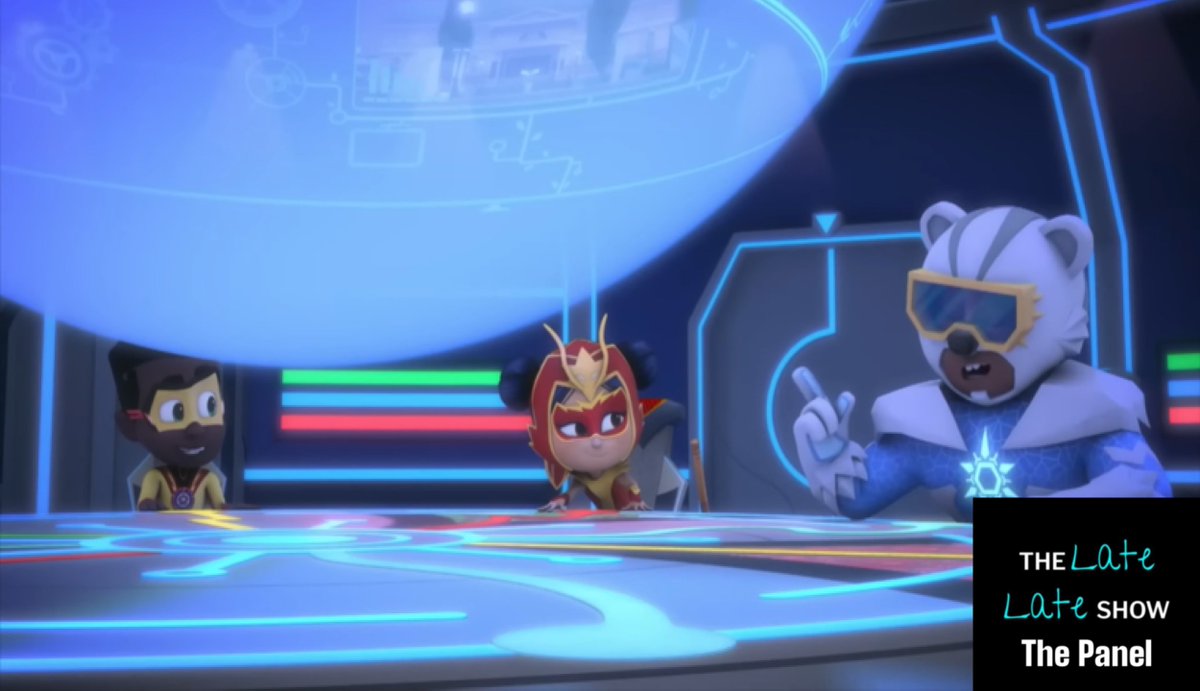 ChanceLewis23's tweet image. Ice: "So, anything going on in The Panel tonight?"
An Yu: "Well, I was just watching Malcolm McDowell on Heroes."
Newton: "Me, too! His character was totally unique."
#LateLateGekko #ThePanel