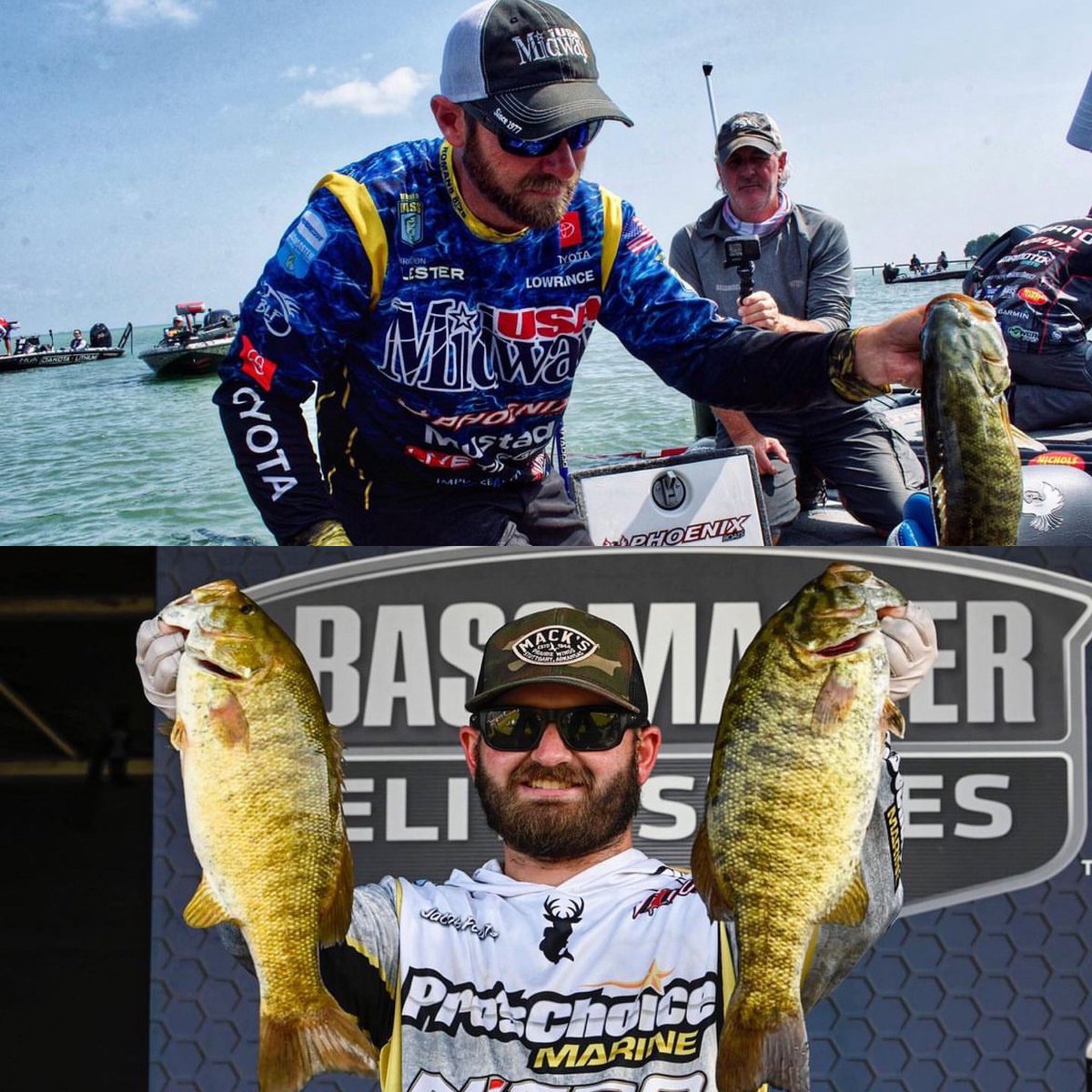 Brandon Lester 6th place, and Jacob Foutz 13th place, both had put over 22 pounds of smallmouth bass in the boat using Vicious Fishing Line! Great work guys, we can’t wait to see how the rest of this Bassmaster Elite Series Event on Lake St Clair unfolds! #getvicious