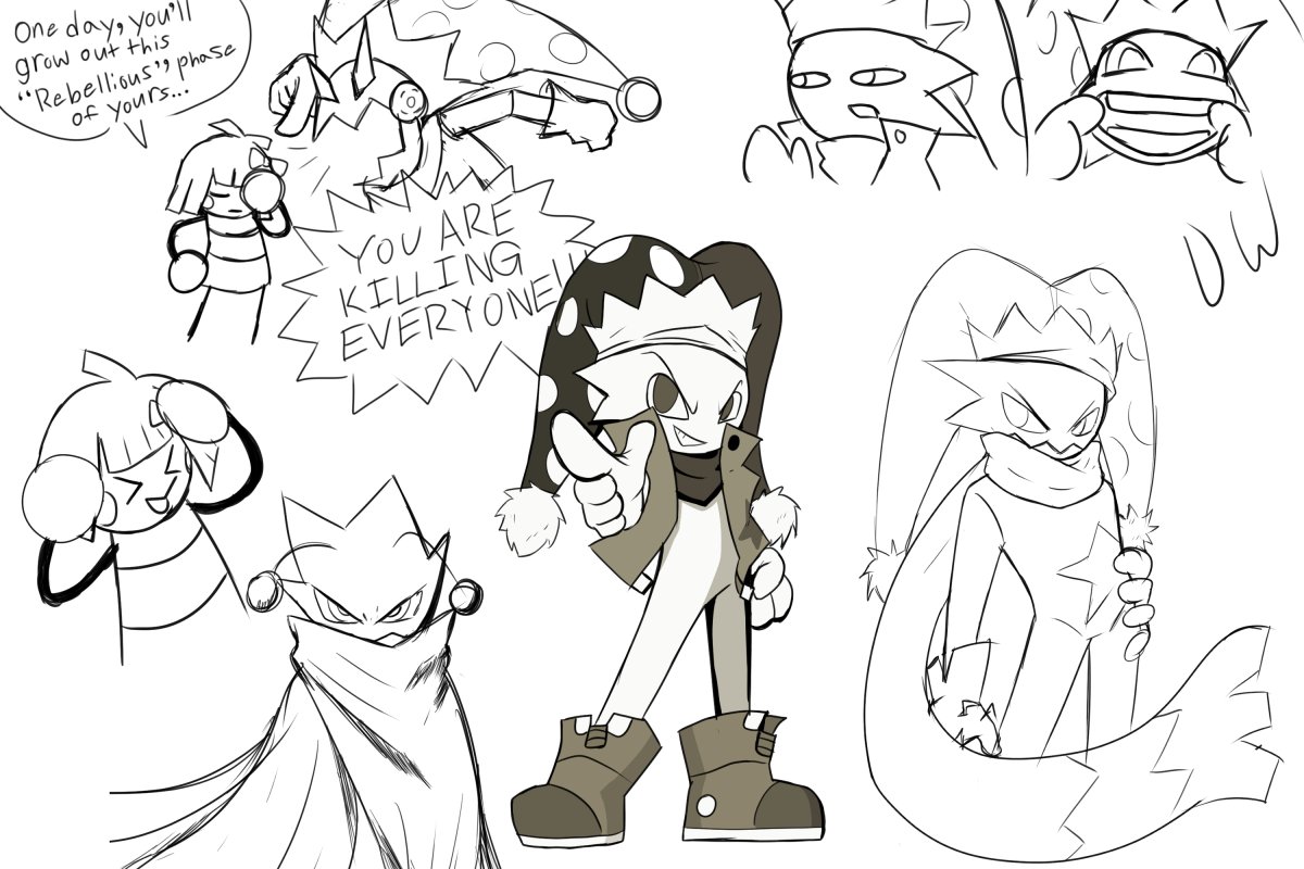 SaltyDuwane's tweet image. Spark sketches #sparktheelectricjester #sparktej