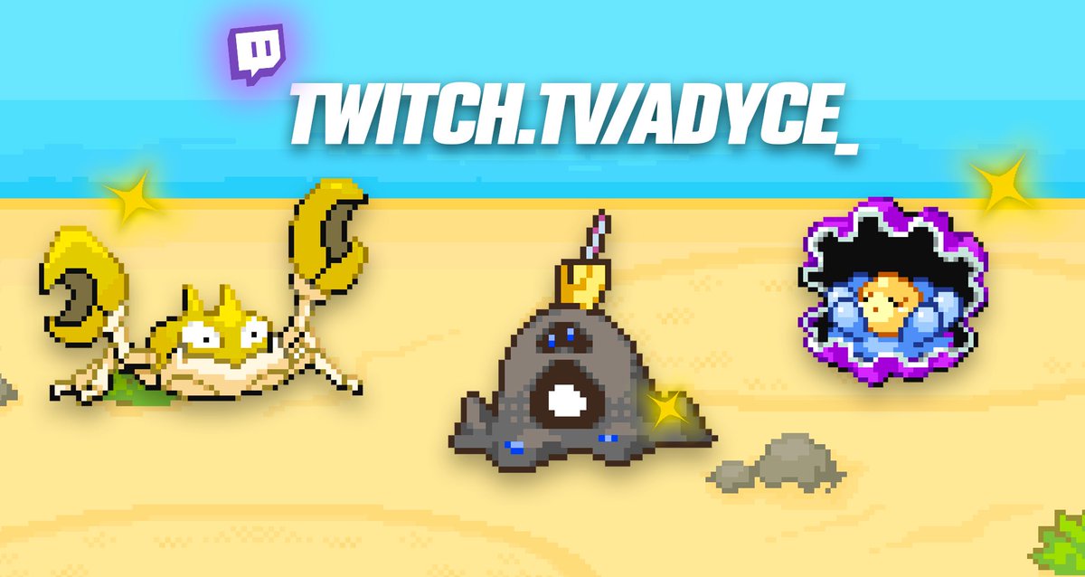 Je suis invité par @DreamschannelYT pour le SUNSHINY qui commence dès maintenant et on va essayer de faire tomber un maximum de shiny en live !🤫 twitch.tv/adyce_