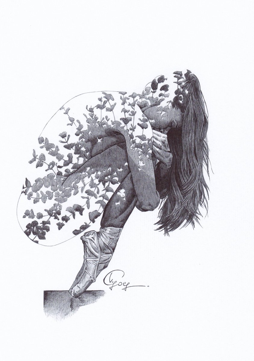 vgoes__'s tweet photo. Ballet dancer. A simple drawing that I did times ago and I still love.
.
#treewoman #portraitwoman #womandrawing #illustration #ballpointpen #bicpen https://t.co/SoGKyw9Ob5