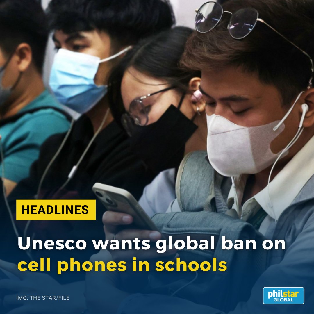 PhilstarNews's tweet photo. BAN CELL PHONES IN SCHOOLS?

A new United Nations report raised concerns about the excessive use of smartphones and the over-use impacts on learning, calling for the gadgets to be banned in schools worldwide.

Read: https://t.co/2CZw6oMj46 https://t.co/cI3ssriszn