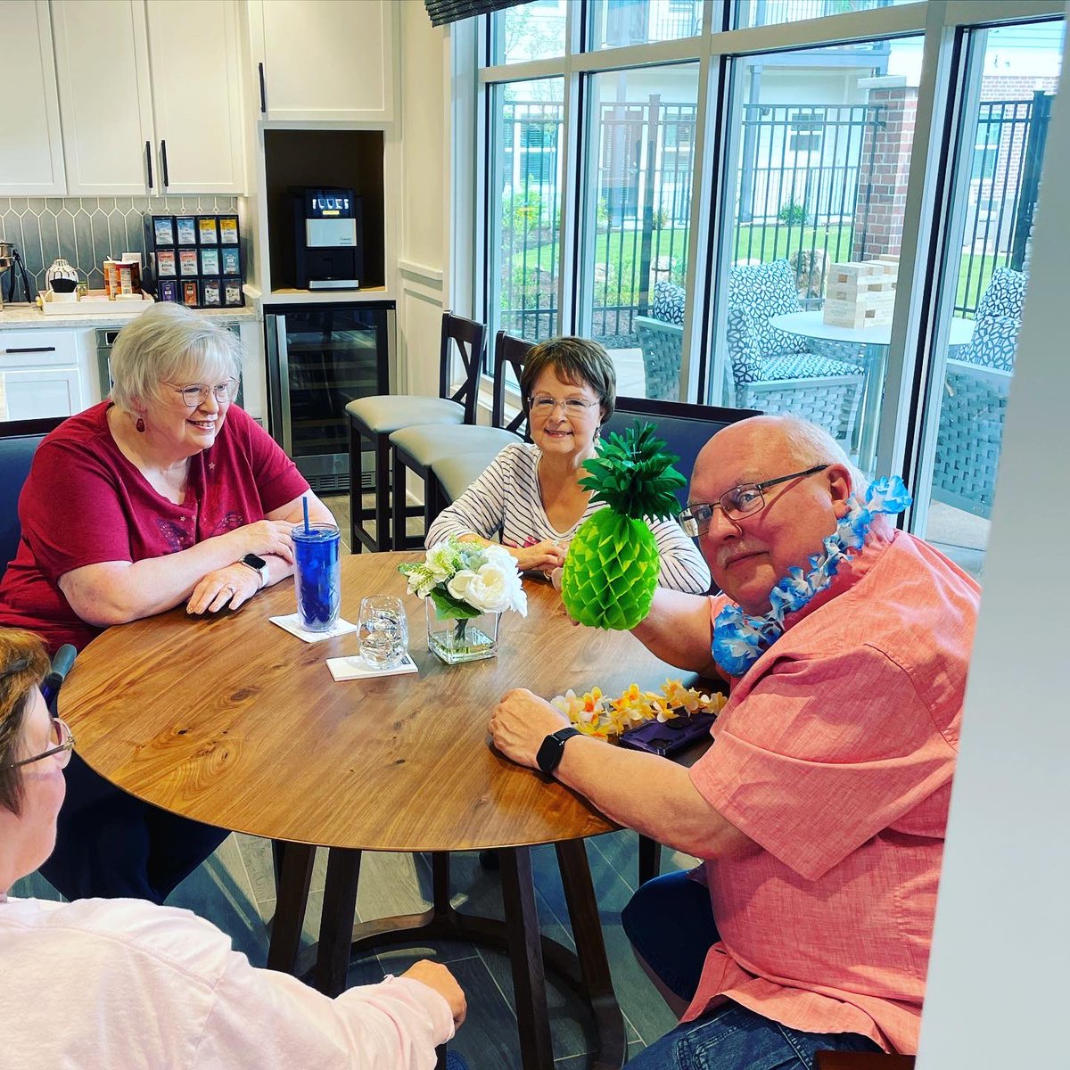 HamiltonOutlook's tweet photo. Our poolside social was a big hit even though we had to move the fun inside due to the weather. #sunprogram #activities #adultactive #nowleasing #seniorliving https://t.co/7erRgki1Av