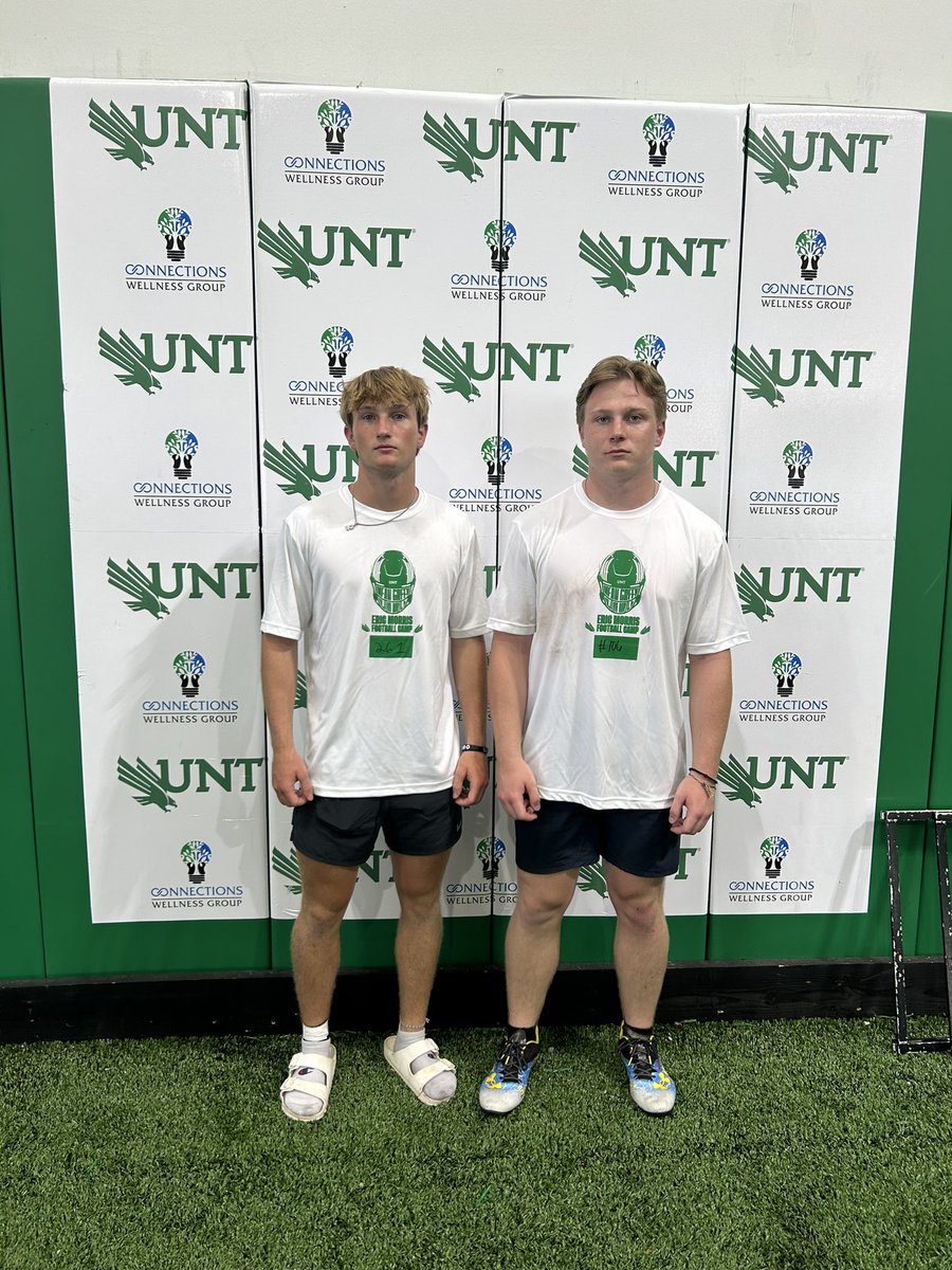 Had a great time at the UNT football camp. Can’t wait for season! @EastonElsey @SangerFB @CoachChadRogers @TrustMyEyesO