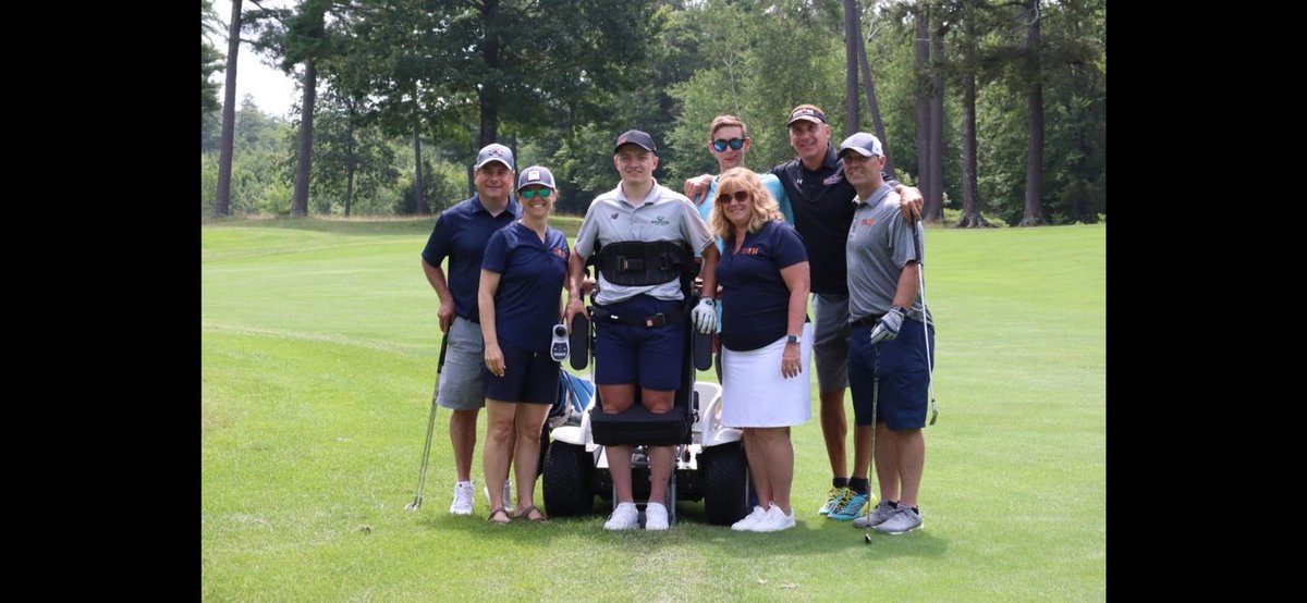 Jake continues his remarkable progress. Here he's golfing in this week's TBO14 annual golf tournament at Northern Spy GC. A huge group of enthusiastic participants including his Boston Bulldog,⁦<a href="/MiltonAcad_puck/">Milton Academy Hockey</a>⁩ and ⁦<a href="/BabsonHockey/">Babson Hockey</a>⁩ teammates were on hand.