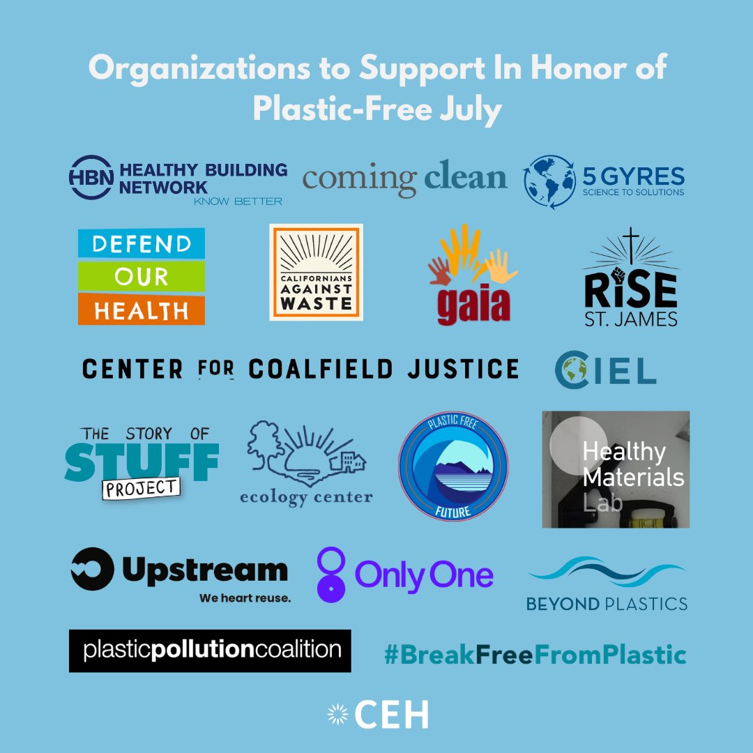 As we wrap up #PlasticFreeJuly, let's keep the momentum going and stay engaged in the fight against plastic pollution! 💪🏽

Here is a list of just a few (of the many) great organizations that we work alongside, and encourage you to follow as well!