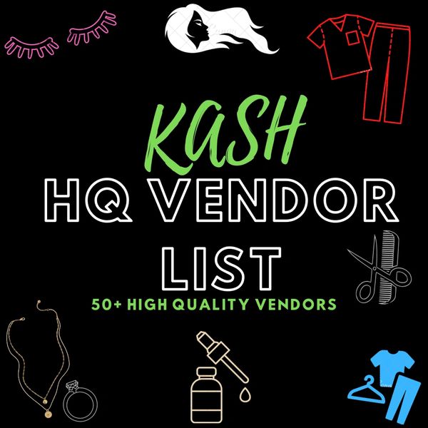 HQ Vendor List
50+ vendors included..Wholesale Clothing,Clothing Manufacturers, Jewelry Manufacturers, Lash/Hair Vendors, Scrub Vendors, Private Labels...&amp; MORE!

$20.00
This list will be upgrading to over 150+ vendors for $200 starting Aug 21st.

kash2krazy.com/shop/ols/produ…