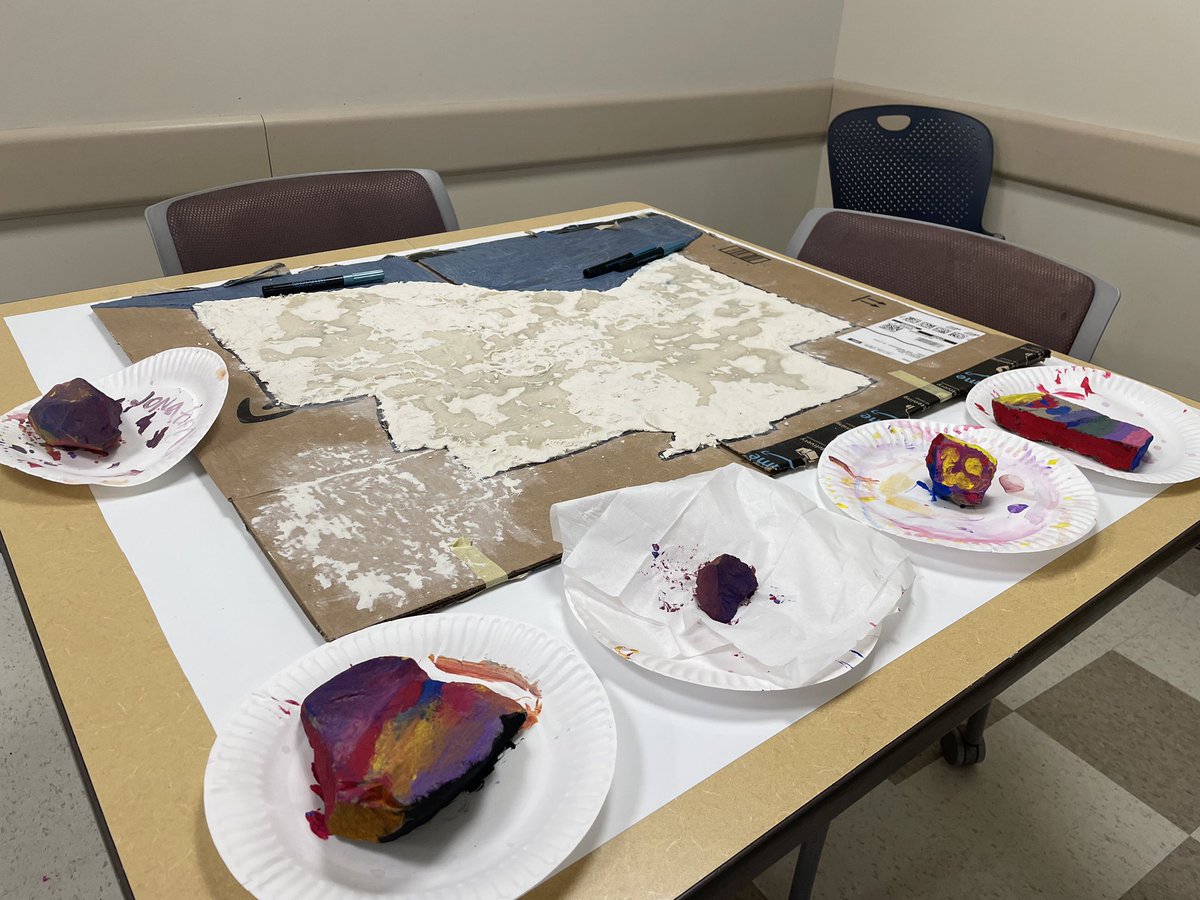 Eileen_Eller's tweet photo. Monroe county salt dough maps at Encompass GROWS #RCSDSUMMER https://t.co/ISzIaYNqJT