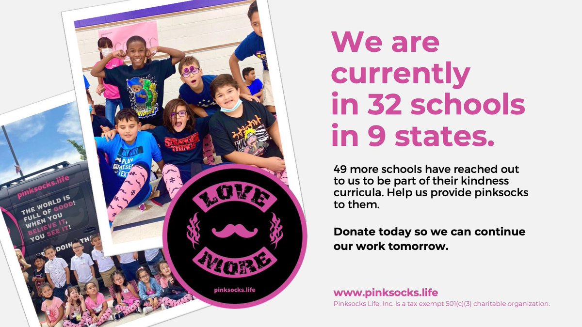 jandis_price's tweet photo. I’m going to “love more” by remembering  that a #smile and a kind word or gesture can #change someone’s day and even their #life❣️

#Kindness #Love #Empathy 
#LoveMoreFearLess 

Gift #pinksocks to students and all over the 🌎🫶🏼✨💝✅https://t.co/McC2noYLmG https://t.co/zNcrp0I8SG