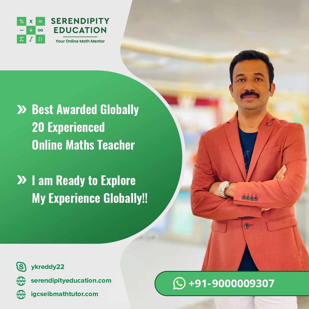 SerendipityEdu1's tweet image. Online Mathematics Tutor for Cambridge IGCSE and IBDP syllabus
igcseibmathtutor.com
#igcsemathrutor #ibmathtutor #onlinetutor #mathtuotor
#Hyderabad #Bangalore #London #Shanghai #education #igcseibmathtutor #igcsemath #ibmath #istanbul #learning #Delhi #ncr #mimbai