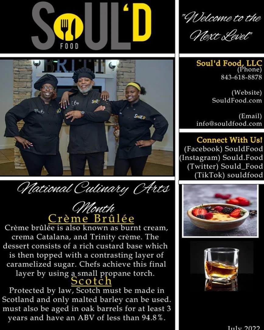 Sould_Food's tweet photo. #NationalCrèmeBrûléeDay 🍮
#NationalScotchDay 🥃
#July27th💛
#NationalCulinaryArtsMonth
#blackownedbusiness #nextlevelcooking #foodporn #cheflife #bookus #souldfood https://t.co/ieXaMMtI0E