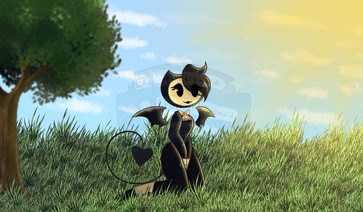 StarlightDrawzz's tweet photo. "What a pretty sun!" #Bendy_and_the_Dark_Revival #bendyoc #bendyandtheinkmachine #bendyandtheinkmachineoc #inkdemonoc #ocart # https://t.co/Uci6fgG2Ue