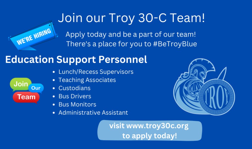 troyccsd30c's tweet photo. Join us! We are hiring! https://t.co/6HxzAKWYQZ