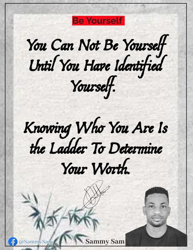 Callmesammysam1's tweet image. BE YOURSELF!!!

#ThinkRight
#SocialThoughts
#SaveTheYouth
#Ghana