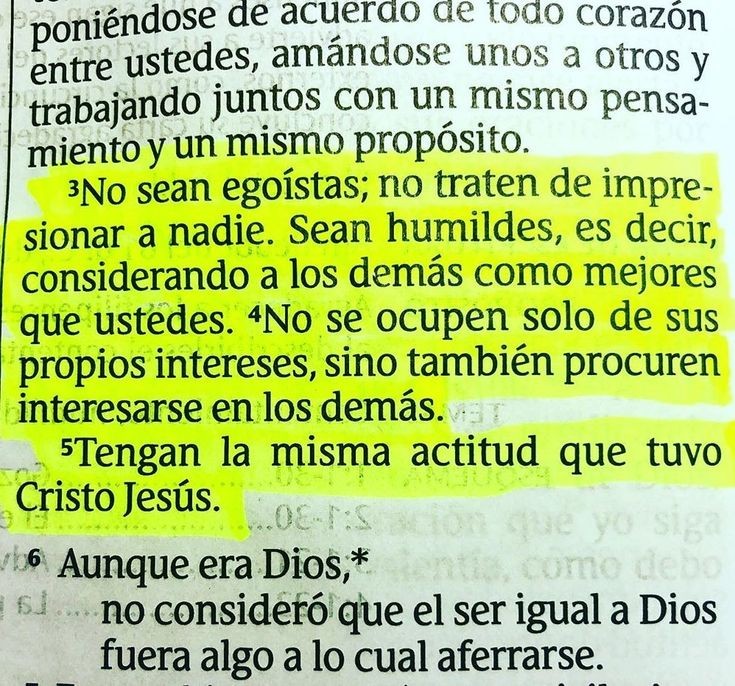Seamos humildes.
Filipenses 2: 3 al 6
🙏