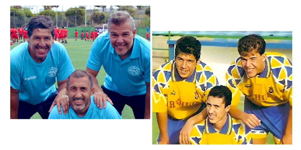 No pasan los años. Jajajajajaja que buenos eran estos dos, los quiero mucho.