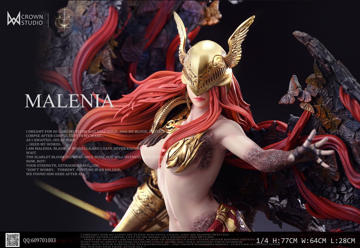 AniHobbyClub's tweet photo. Brand:Crown STUDIO
Product:Malenia
ES:101
Size:Regular H:77CM W:64CM D:28CM/Nude H:55CM W:54CM D:26CM
Price:Regular 585USD/EX 719USD
Deposit:Regular 145USD/EX 219USD
Release date:TBD
#ELDENRING #annime https://t.co/IkxXyDrtNO