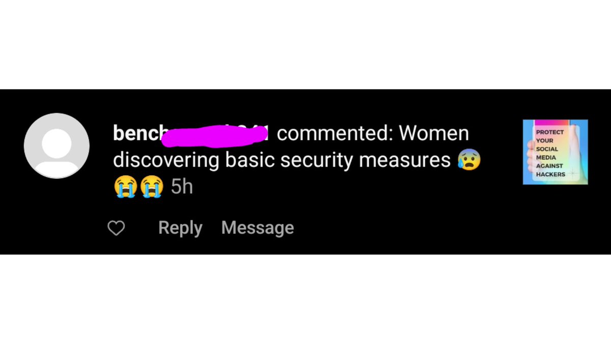 What do you even say to a #misogynistic comment like this?!?

For the record I just hide the comment but now my brain is obsessing over it.🤯