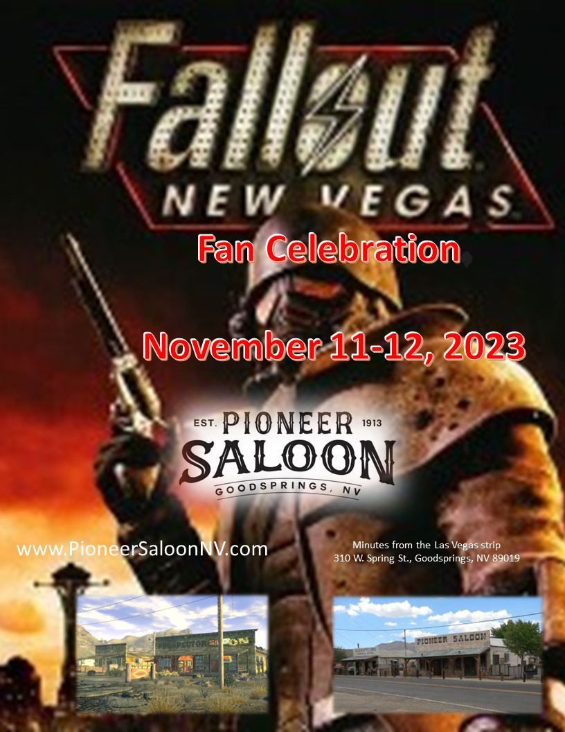 PioneerSaloon13's tweet photo. Don't miss the Fallout fan event of the year! The "Prospector Saloon" will be open 36 hours straight over 2 days in November. You do not want to miss this.

For more info: https://t.co/d8RZve5H30

Montage from last year's celebration: https://t.co/SVR1sQ7HqO

#pioneerfallout2023 https://t.co/ZOYhmt8t4M
