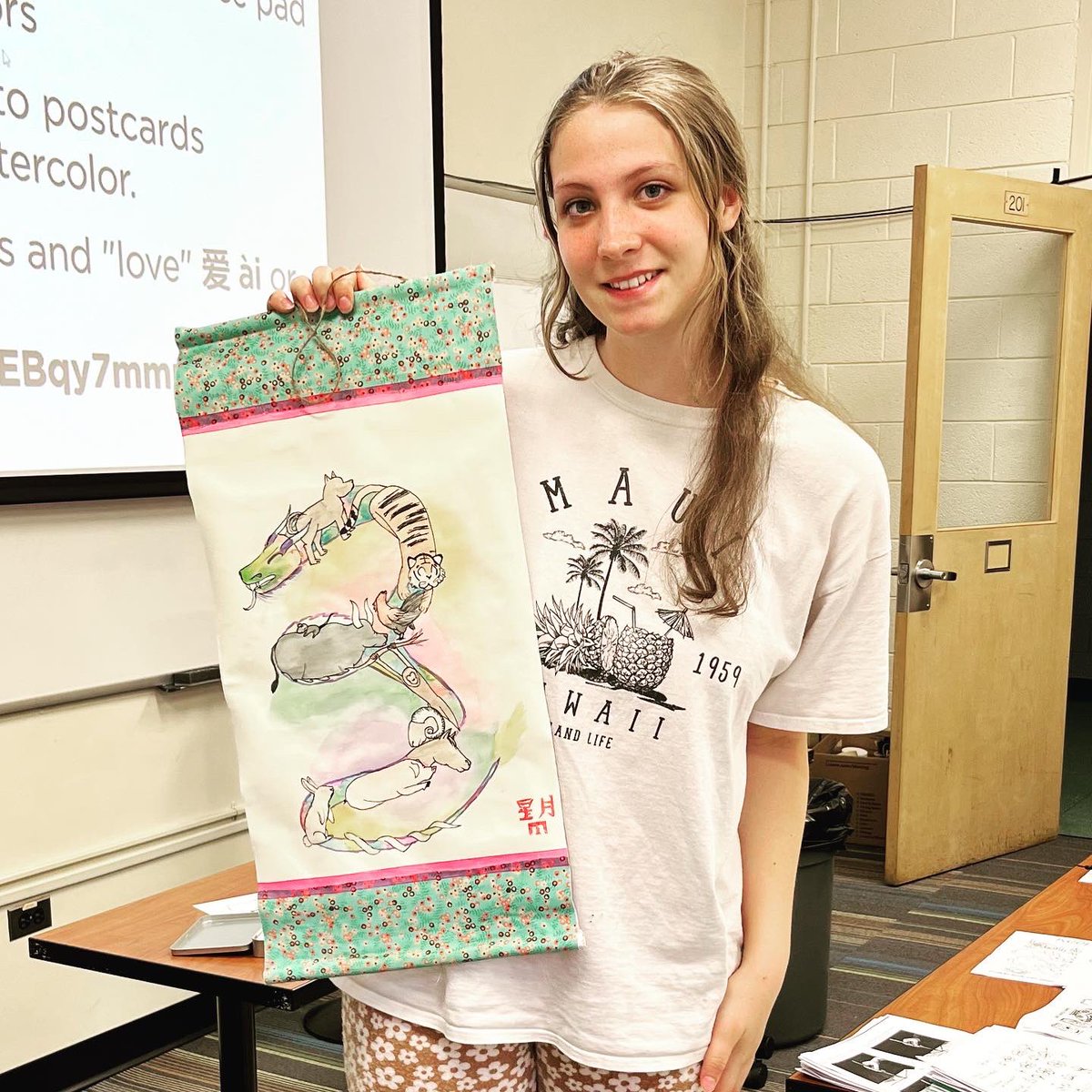 kcbishartdesign's tweet photo. The students presented their scrolls for the last day of class at Startalk Chinese Camp. I love how all these art projects turned out! https://t.co/fiKAD0EutX