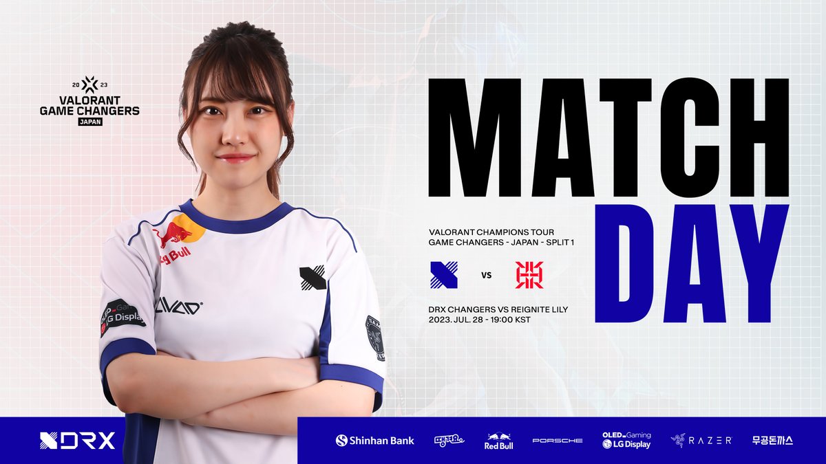 🏆 #VCTGameChangers Japan
⚔️ Split 1 - Main Event
🆚 <a href="/ReigniteJP/">REIGNITE</a>
⏰ JUL 28. 19:00 KST
📺 twitch.tv/valorant_jpn

#DRXWIN #PaveTheWay #VCT