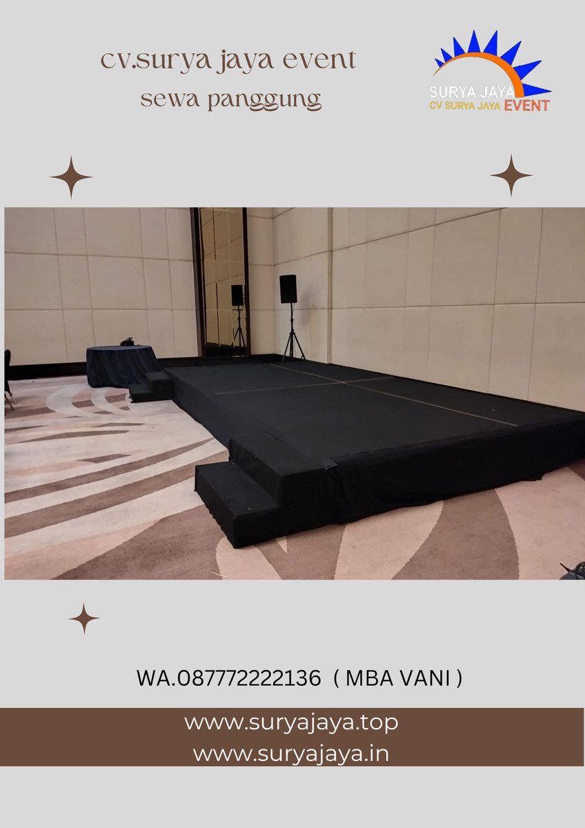 alatpesta_s's tweet image. Butuh panggung untuk acara??? Ayo sewa di CV.SURYA JAYA EVENT saja!!! CV.SURYA JAYA EVENT siap bongkar pasang wilayah jabodetabek.WA.081380711975 ( mba sumi ).#sewapanggung #panggung #sewastage #sewapanggungportable #sewapanggunguntukacara