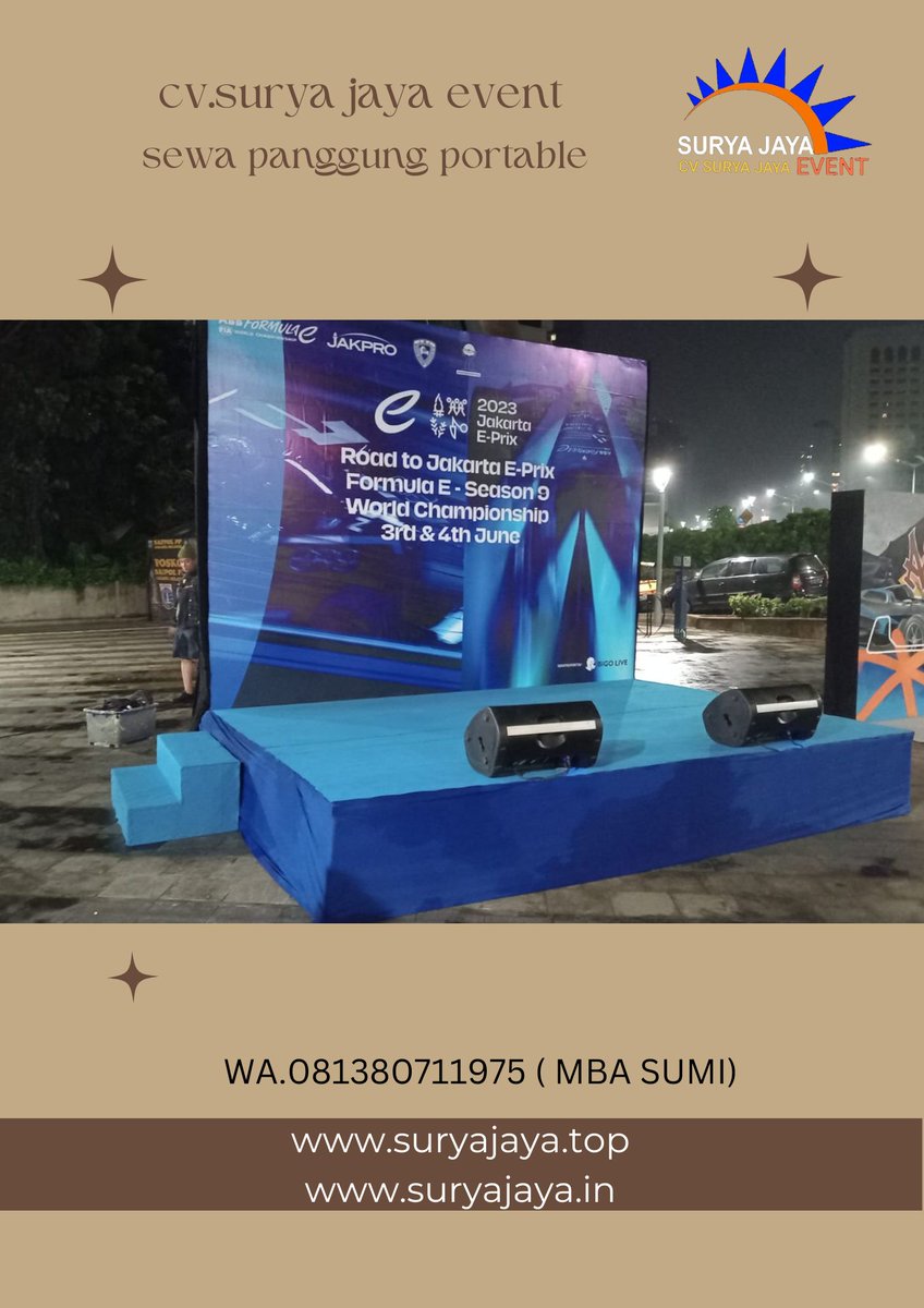 alatpesta_s's tweet image. Butuh panggung untuk acara??? Ayo sewa di CV.SURYA JAYA EVENT saja!!! CV.SURYA JAYA EVENT siap bongkar pasang wilayah jabodetabek.WA.081380711975 ( mba sumi ).#sewapanggung #panggung #sewastage #sewapanggungportable #sewapanggunguntukacara