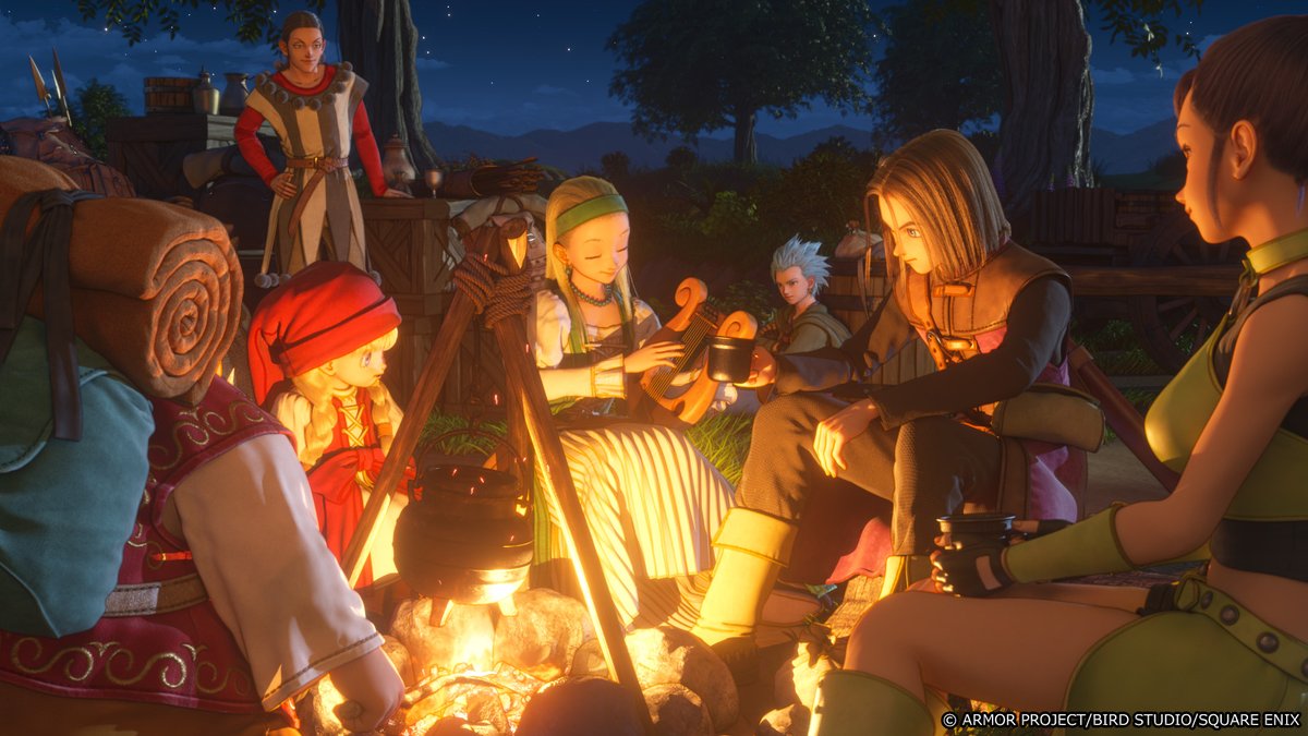 DQ_PR's tweet photo. 6年前の今日は『ドラゴンクエストXI　過ぎ去りし時を求めて』の発売日でした🎉

悪魔の子と呼ばれた主人公が、仲間たちとともに広大な「ロトゼタシア」を旅しました✨
本作では「ドラゴンライダー」の乗り物に乗って空を飛んだり、「パールモービル」でジャンプしたりしましたね✨

#DQ11 #ドラクエ11 https://t.co/YoDbr4Jo97