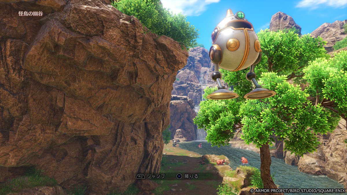 DQ_PR's tweet photo. 6年前の今日は『ドラゴンクエストXI　過ぎ去りし時を求めて』の発売日でした🎉

悪魔の子と呼ばれた主人公が、仲間たちとともに広大な「ロトゼタシア」を旅しました✨
本作では「ドラゴンライダー」の乗り物に乗って空を飛んだり、「パールモービル」でジャンプしたりしましたね✨

#DQ11 #ドラクエ11 https://t.co/YoDbr4Jo97