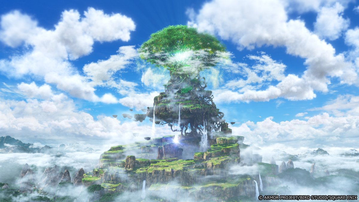 DQ_PR's tweet photo. 6年前の今日は『ドラゴンクエストXI　過ぎ去りし時を求めて』の発売日でした🎉

悪魔の子と呼ばれた主人公が、仲間たちとともに広大な「ロトゼタシア」を旅しました✨
本作では「ドラゴンライダー」の乗り物に乗って空を飛んだり、「パールモービル」でジャンプしたりしましたね✨

#DQ11 #ドラクエ11 https://t.co/YoDbr4Jo97