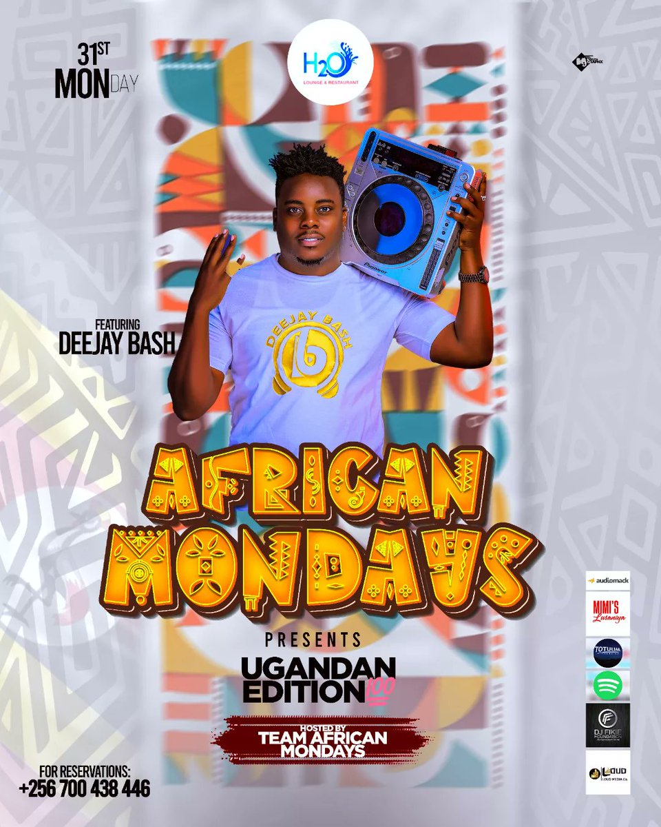 deejaybash_ug's tweet photo. Humbled to feature on African Mondays line up
Am soooo readyyyyyy π₯π₯π₯π₯
@Djfikie1 @H2oLounge_
@YkeeBenda @KaroleKasita @bruno_KUg
#djbashuganda #eastafricasbadestdj https://t.co/0N8U7H5j67