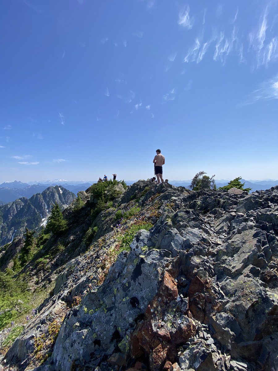 dsdaf629's tweet photo. 📍Brunswick Mountain Trail
⏱5.5hrs (16km, out&amp;back)
🥾1,611m Elevation gain
📸@_unooooo2 

虫の量注意
頂上は絶景、風強め
スタート地点トイレ有
パーキング7時半で満車
（少し下に降りたところに路駐）
道が狭くて急なので最初の第1陣が降りてくる前の早朝がおすすめ（7.8時スタート） https://t.co/1IDC2LILD3