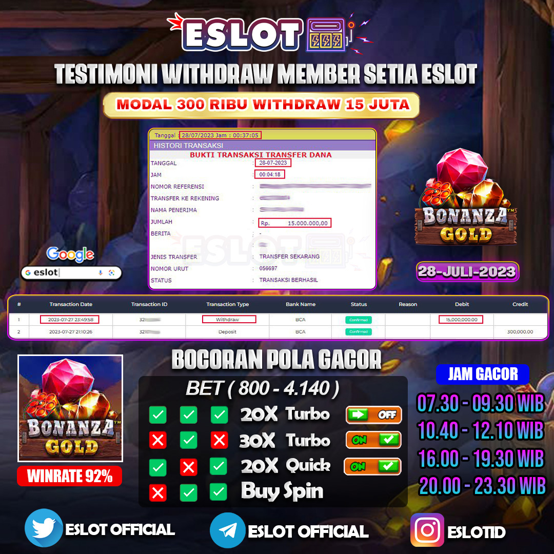 eslotid's tweet photo. TESTIMONI KEMENANGAN BESAR MEMBER SETIA ESLOT!

MAINKAN SEKARANG

💎 BONUS NEW MEMBER 50% !!
"BONUS DI BERIKAN DI AWAL, KLAIM SEKARANG"

𝗣𝗨𝗧𝗔𝗥 𝗥𝗢𝗗𝗔 𝗗𝗔𝗡 𝗗𝗔𝗣𝗔𝗧𝗞𝗔𝗡 𝗛𝗔𝗗𝗜𝗔𝗛𝗡𝗬𝗔

Link Join : https://t.co/gJIXiHZDVU

#slotgacor #eslot #testimoni #gacor https://t.co/aqjTg4eJdx