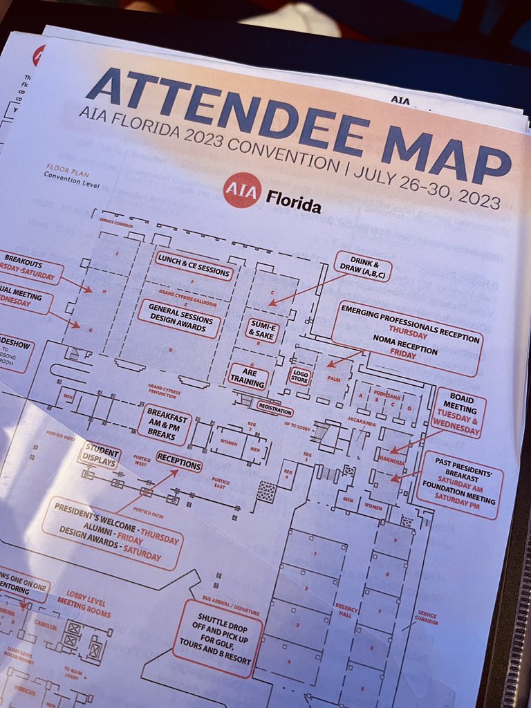 StudioZeren's tweet photo. excited 🎉🎊 to kick off @AIA_florida in @visitorlando #architecture #aiafla23 https://t.co/SIOAcYW2Ea